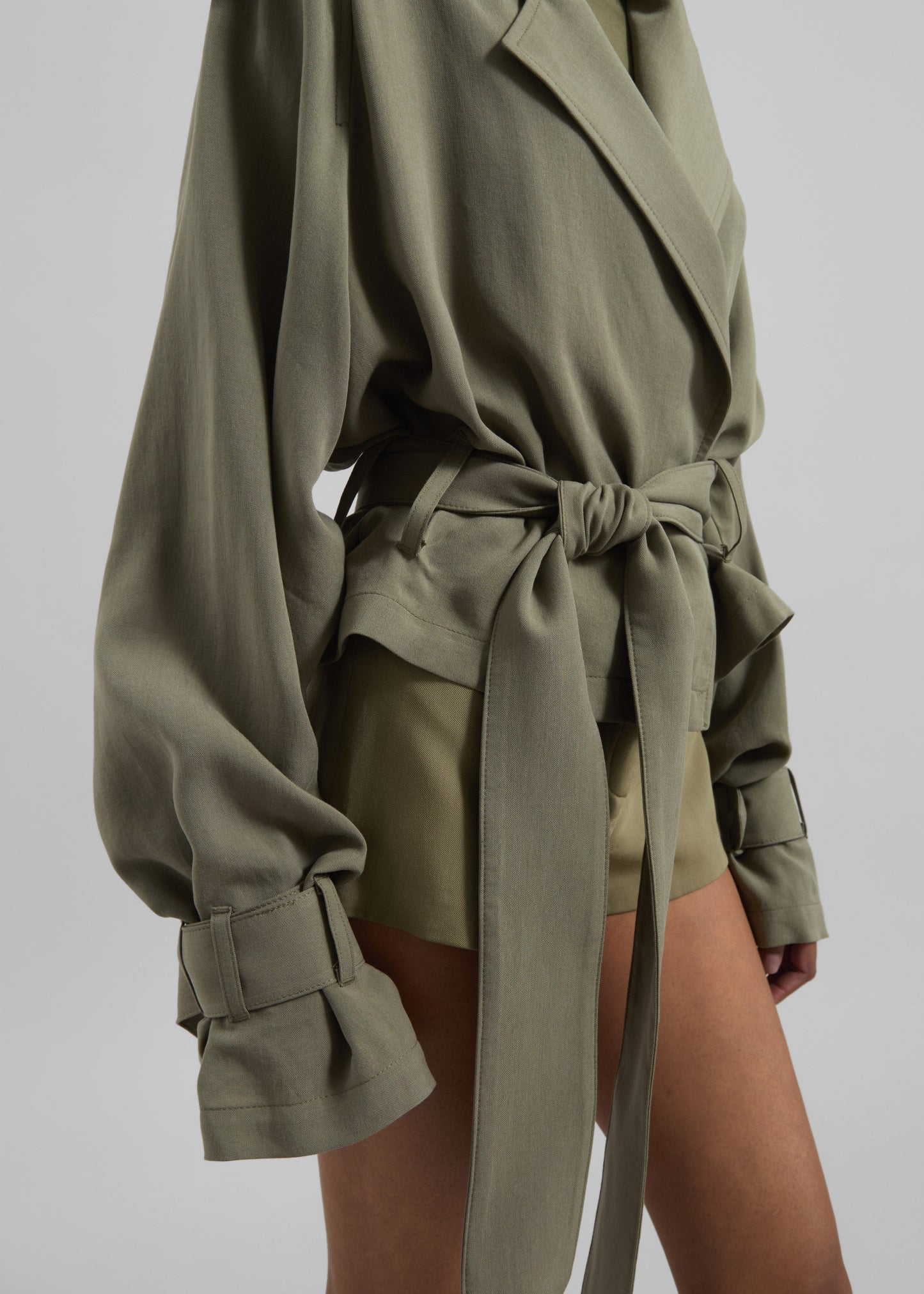 Simona Short Trench - Khaki